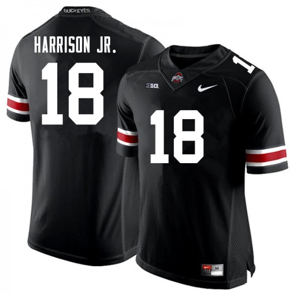 Ohio State Buckeyes #18 Marvin Harrison Jr. Men Alumni Jersey Black OSU65422